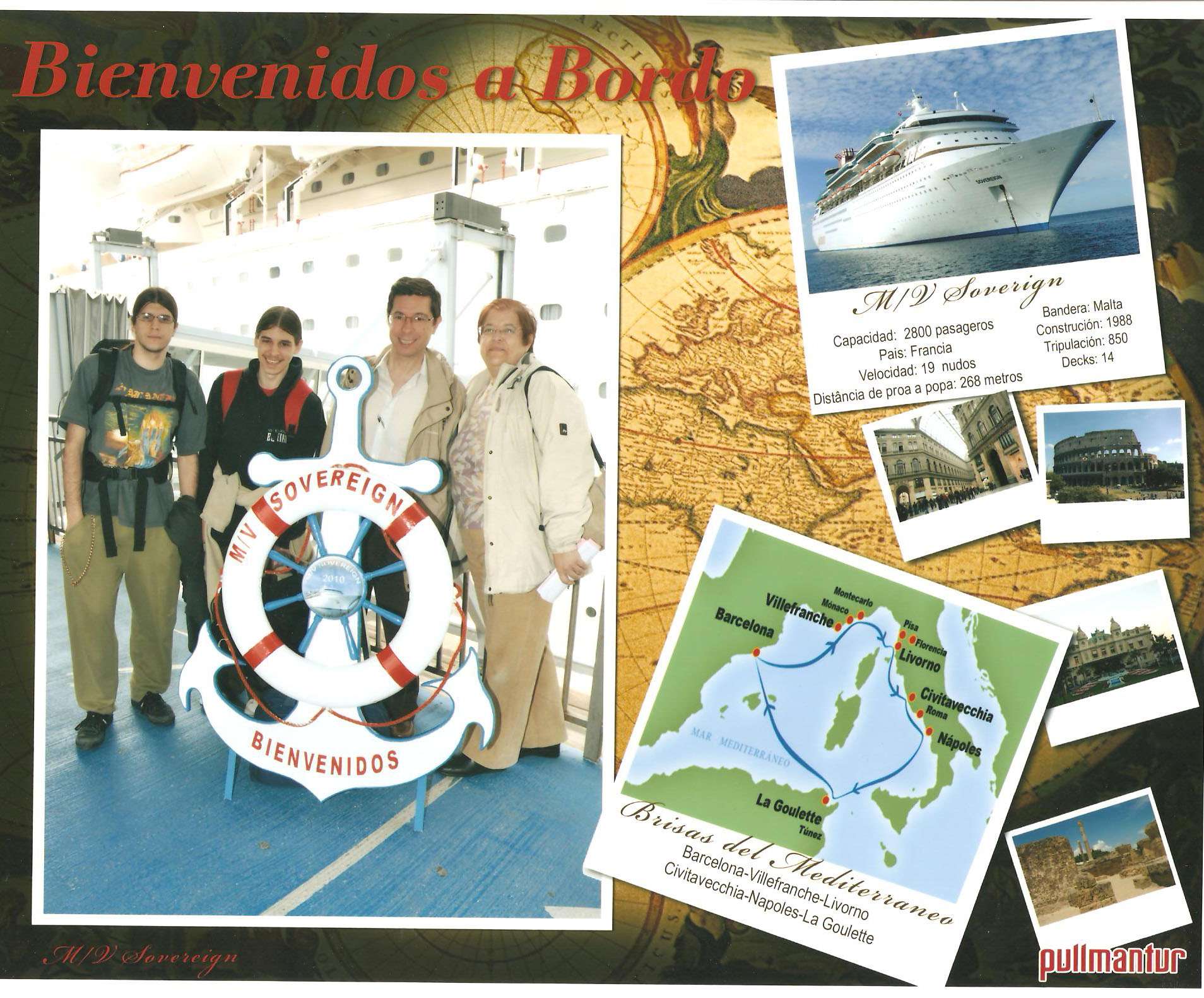 Navegación y llegada a Barcelona - Crucero Brisas del Mediterraneo (1)