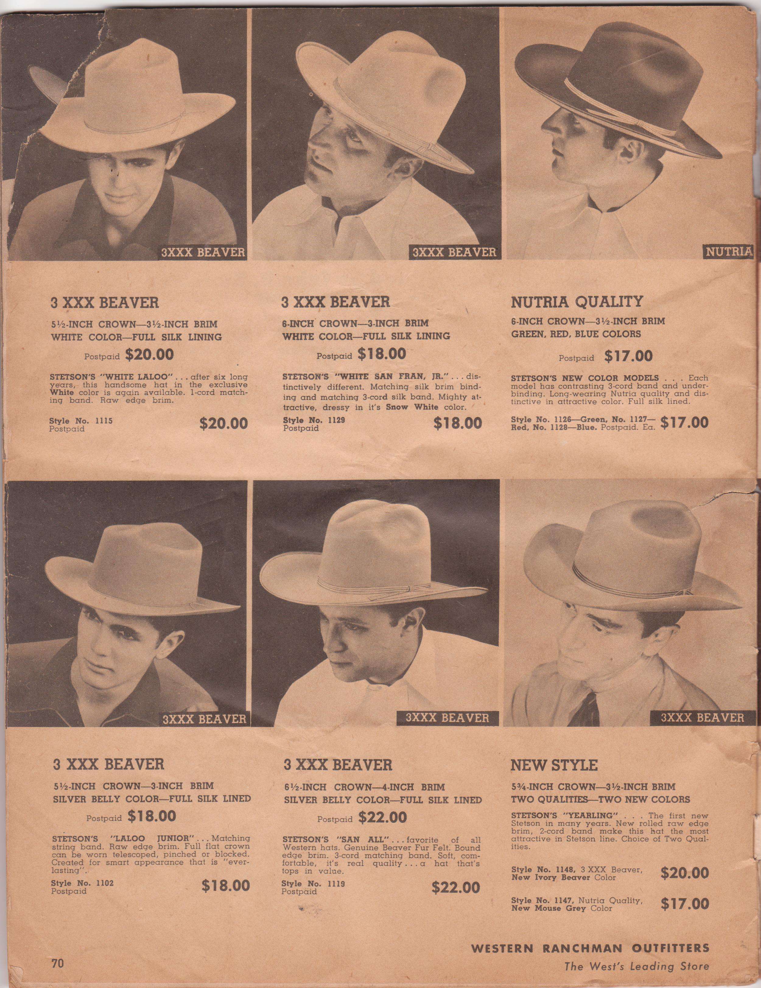Western Ranch Outfitters...winter 1956-1957 | Page 3 | The Fedora Lounge